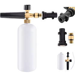 Snow Foam Lance Cañón de Espuma de Nieve Ajustable Lanza de Espuma Dispensador de Jabón Boquilla de Rociador Compatible con Lavado a Presión Karcher K características