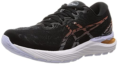 Asics Gel-Cumulus 23, Road Running Shoe Mujer, Black/Sun Peach, 37.5 EU