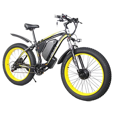 GOGOBEST GF700 Bicicleta eléctrica Adulto，26 * 4,0 Fat Tire MTB Ebike, Bicicleta Electrica de Montaña 17,5 Ah batería de Doble Motor, Freno de Disco M