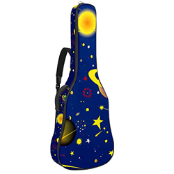 Paquete de guitarra acústica para principiantes Tamaño completo de abeto con corte superior de guitarra acústica, patrón de estrella de la nave espaci precio