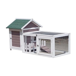 TMY Casa para perros perrera de madera para perros con plumas al aire libre, perrera para perros, conejos, gatos, jaulas, suministros para mascotas, r precio