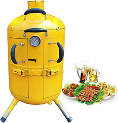 BYMEMYR Barbacoas de carbón Barbacoa Parrillas, barbacoas de leña con Chimenea y Rejillas de Cocina, Parrilla de Barbacoa para cocinar al Aire Libre C precio