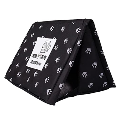 Washable and Foldable Feral Cat Kennel Cave House Waterproof Cloth Enclosed Kitty Shelter Detachable Gift for Pet Cat cat kennel