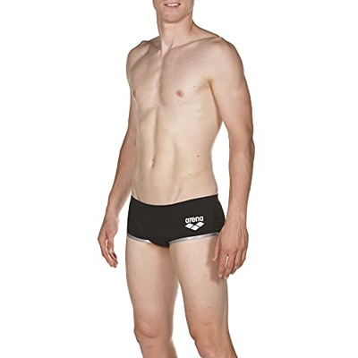 ARENA One Biglogo Bañador, Hombre, Black/Silver, 65