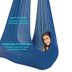 Silla de columpio sensorial para terapia de interior, asiento colgante ajustable aéreo de yoga hamaca sensorial para niños o adultos, terapia de cuerd precio