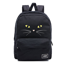 Vans Realm Classic Mochila Casual Daypack, 42 cm, 22 L, Gato Negro, 42 cm, Mochila de a Diario en oferta