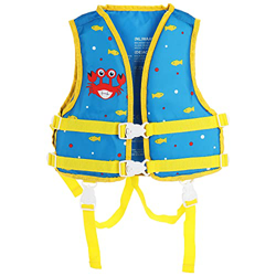Imagen de com-four® Ayuda a la flotabilidad - Chaleco para niños como Ayuda para la natación - Ayuda a la natación de Moda con decoración marítima - para niños al mejor precio com-four® Ayuda a la flotabilidad - Chaleco para niños como Ayuda para la natación - Ayuda a la natación de Moda con decoración marítima - para niños características