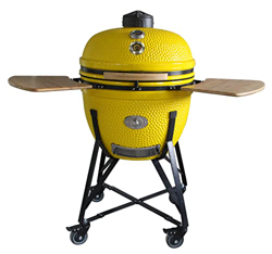 YNNI KAMADO TQ0C21YL Parrilla grande de 21 pulgadas, amarillo con Chipfeeder, barbacoa, cerámica, huevo, ahumador, TQ0C21YL precio