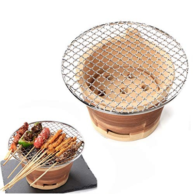 LIDS - Parrilla de cerámica para barbacoa al aire libre, barbacoa de carbón, parrilla de escritorio, parrilla de mesa, barbacoa, horno de calefacción 