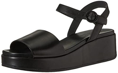 Camper Misia, Sandalia Mujer, Black, 39 EU