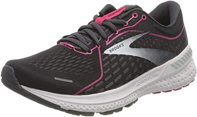 Brooks Adrenaline GTS 21, Zapatillas para Correr Mujer, Black Raspberrysorbet Ebony, 39 EU