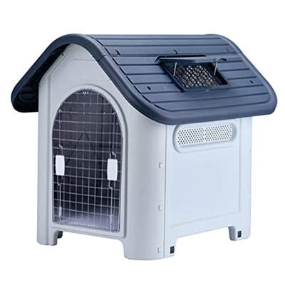MNBVH Casetas Perros Grandes Exterior Impermeables, Caseta Perros de Plastico, Caseta Perros con Puerta, Casa Perro Mediano Casa Perro Grande Casa Per