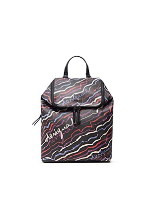 Desigual Back_Salvaje LOEN, Mochila. para Mujer, Negro, Einheitsgröße
