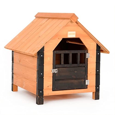 Casetas para perros Casa De Madera A Prueba De Lluvia Al Aire Libre Casa De Mascotas De Interior Casa De Perro De Madera Four Seasons Ventilación, A P