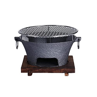 FGVDJ Estufa de carbón, Estufa de carbón para el hogar, brasero para fogatas al Aire Libre, Parrilla de carbón de arrabio, Estufa para Barbacoa, Calen
