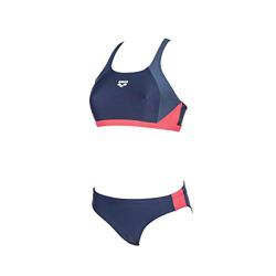 ARENA Bikini Deportivo para Mujer REN, Mujer, Bikini, 000990, Azul Marino y Rojo, 36 en oferta