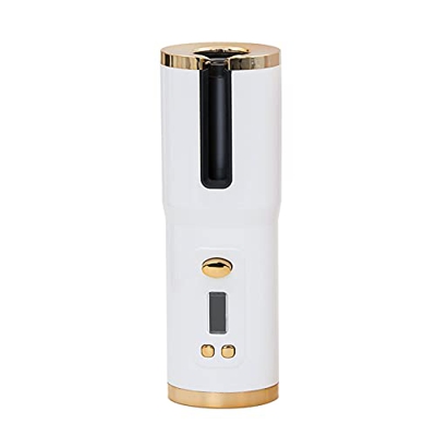 conpoir Rizador de Pelo auático inalámbrico Rizador de Pelo auático Calentamiento rápido con 6 temperaturas y Temporizador Pantalla LCD Rizador portát