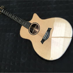 AMINIY 41 Pulgadas Principiante Guitarra Acústica Spruce Sólido Top Top Ebony Fingerboard Acústica Guitarra Eléctrica Guitarra (Color : Guitar and har en oferta