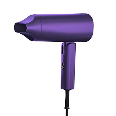 Hchao Secador de Pelo de Alta Potencia de 1800w, Entrada de Aire de turbina biónica, Mango Plegable, pequeño y Conveniente, Adecuado para Cabello Cort