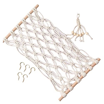 Tripopolis Hamaca de Frutas de Macramé para Cocina Debajo del Gabinete - Produce una Hamaca de PláTano Vegetal para Frutas con Colgador de PláTano