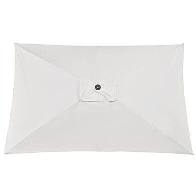 ZXCFTG Parasol de repuesto para paraguas, 6.6 x 9.8 pies, poliéster de repuesto, 6 varillas de repuesto para sombrilla Sunbrella