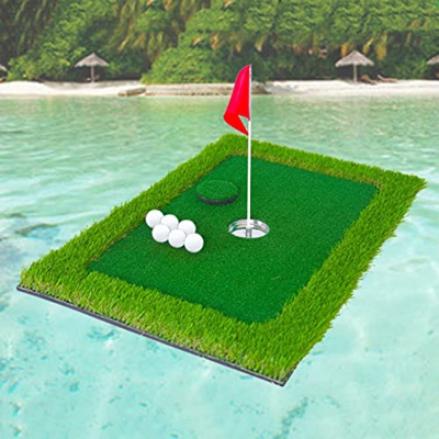DYBITTS Flotante Golf Grass Green, Pool Juego de Juego de Golf Juego de Golf Flotante Green Pool Juego de Juego de Golf Práctica de Golf Swing Train P