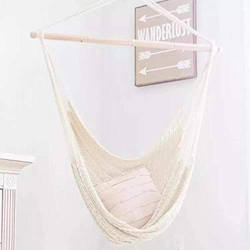 Cloudlesscc Hamaca al Aire Libre Hamaca jardín Colgar Silla Perezosa balanceo Interior Muebles de Exterior Malla Red Colgando Cuerda Silla Silla Silla en oferta