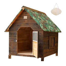Caseta para Perros, Casetas Jaula para Perros de Madera, Casa para Perros Gatos Impermeable, Caseta Mascota para Exterior e Interior, Casitas Gatos de características