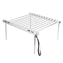 BORDSTRACT Parrilla Plegable Rejilla de Acero Inoxidable 304, Parrilla Rejilla de Acero Inoxidable 304 Herramienta de Parrilla para Acampar al Aire Li en oferta