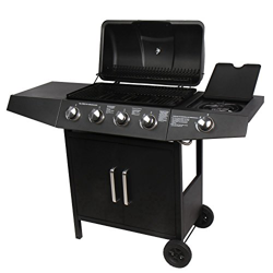 Barbacoa de Gas 4+1 Quemador TUV, Negro precio