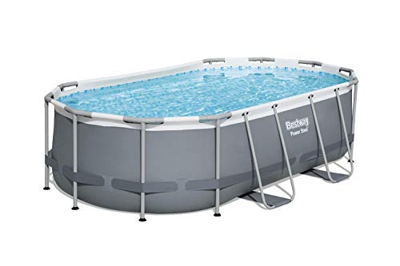 Bestway Juego de piscina ovalada de 4,27 m x 2,50 m x 1,00 m