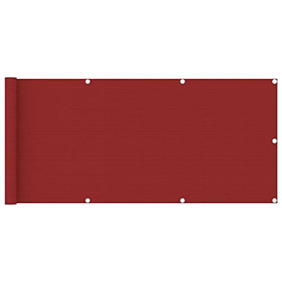 Tidyard Toldo para Balcón Parasol Pantalla de Privacidad Malla Ocultación Patio Jardín Balcón Terraza Exterior Protección Viento y Solar HDPE 75x400 c