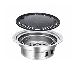 Parrilla de Barbacoa de carbón de Acero Inoxidable Parrillas de Barbacoa Coreana nórdica Coreana Parrillas for Barbacoa al Aire Libre portátil Parrill en oferta