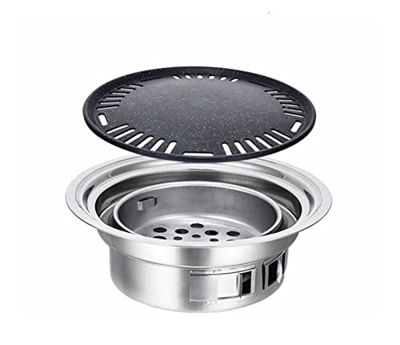 Parrilla de Barbacoa de carbón de Acero Inoxidable Parrillas de Barbacoa Coreana nórdica Coreana Parrillas for Barbacoa al Aire Libre portátil Parrill