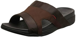 Fitflop Freeway III Slide-Textile, Sandalias con Punta Abierta Hombre, Chocolate, 45 EU precio