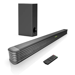 Barra de Sonido 2.1, 150W Barra de Sonido con Subwoofer, Barra de Sonido de TV de 130 dB, Sonido Envolvente, Barra de Sonido de para Cine en Casa, Blu características