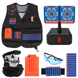 Joyhoop Táctico para Niños, Kit de Chaleco Táctico para Pistolas Nerf N-Strike Elite Juguetes Niños 3 Años - 14 Años, Regalos para Niños. (Extra con O en oferta