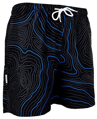 GUGGEN Banador de Natacion para Hombre Traje de Bano Color Negro XXXL