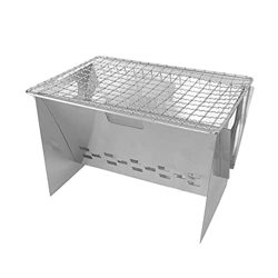 Portátil al Aire Libre Barbacoa Parrillas Acero Inoxidable Pequeño carboncillo Barbacoa de Barbacoa Ajuste for Picnic Barbacoa Mochila en oferta
