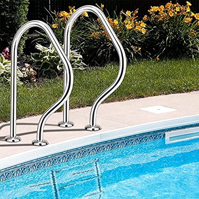 WANYE Parrillas de Piscinas de Acero Inoxidable 304, Asas de barandilla de Piscina, adecuados para Piscinas sobre el Suelo, baños de Aguas Termales, P