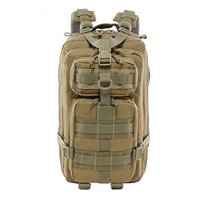 LHI 30L Mochila Táctica Militar Mochila para Hombre y Mujer, Mochila de duradera multifuncional con muchos bolsillos para Senderismo Acampada Montañis