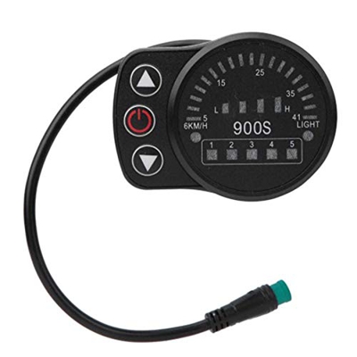 Beada KT-900S E-Bike Medidor de pantalla LED Conector impermeable Tabla de código de visualización Universal 24V/36V/48V Bicicleta eléctrica Panel de 