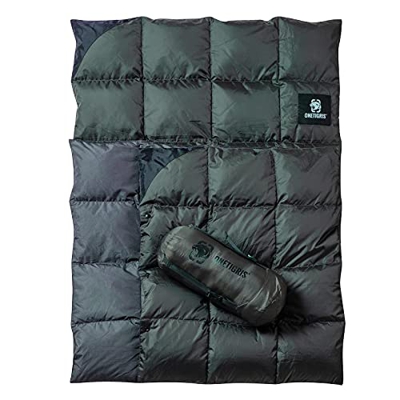 OneTigris Manta de plumón plegable para 3 estaciones, para 1 persona, para exterior, de viaje, 195 x 135 cm, de 5 a 25 ℃, para camping, caza, senderis