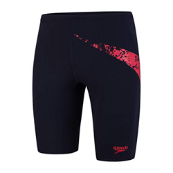 Speedo Inserto Boomstar Pantalón De Baño (Aquashort), Hombre, Azul Marino/Rojo Fed auténtico, 34 (ES 85 CM) en oferta