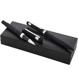 ANTONIO MIRO Set Boligrafo y Roller metálicos en Estuche con Logo Grabado - Ideal como Regalo - Satisfacción Garantizada! características