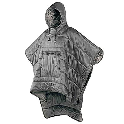 Poncho de Invierno Abrigo Cálido Edredón pequeño Manta Saco de Dormir Ultraligero Capa para Acampar Escalada al Aire Libre Viaje Portátil Ultraligero 