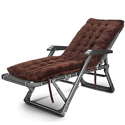 YVX Silla de Playa, Silla Plegable, fácil Acceso a la Silla de Playa, balcón, Silla para el hogar, Cama, Respaldo al sofá Perezoso, Recto Negro