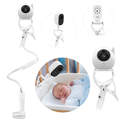 MYPIN Soporte Cámara de Bebé, Soporte Vigilabebés para Cuna Ajustable sin Perforación, Giratorio de 360 °,Compatible con la Mayoría de Vigilabebés/Tel precio