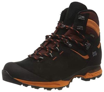 Hanwag Tatra Light GTX, Zapatos de High Rise Senderismo Hombre, Negro Naranja, 44 EU