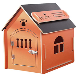 Casa de Madera para Perros I Casa para Perros de Interior I Lugar para Dormir para Las Mascotas I Repelente al Agua y Estable I Varios tamaños y Color características